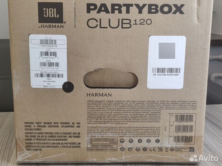 Jbl Partybox club 120