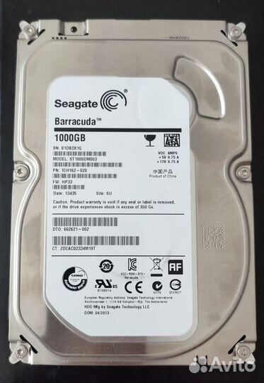 Жесткий диск Seagate 1 Тб