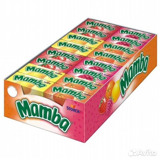 Жевательные конфеты Mamba Ассорти 26,5 г