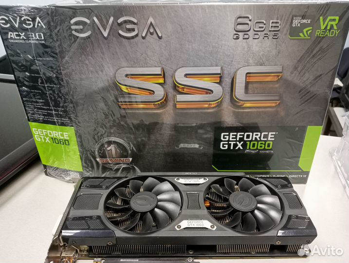Видеокарта evga GTX1060 6Gb