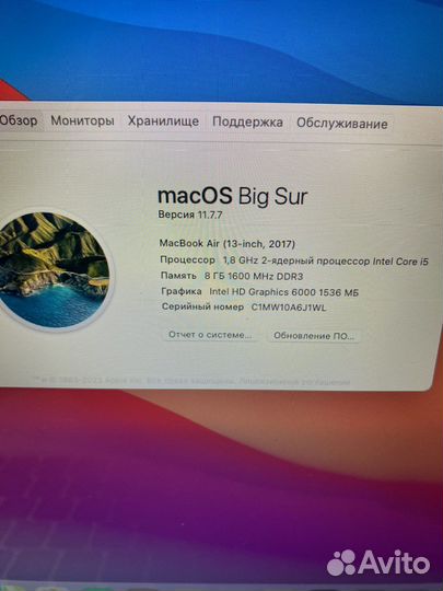 Apple MacBook Air 13 2017 i5/ 8 gb/ 256 Gb