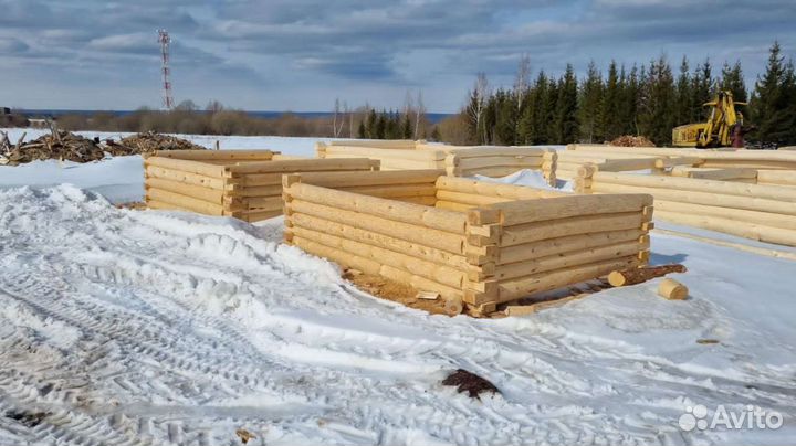 Сруб бани 3х6