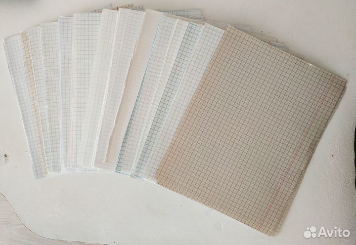 Листы тетрадные чистые клетка+линия 427 шт