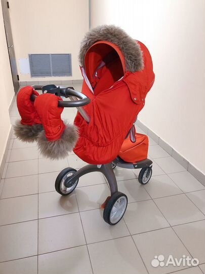 Коляска Stokke Xplory V4 2в1 с аксессуарами