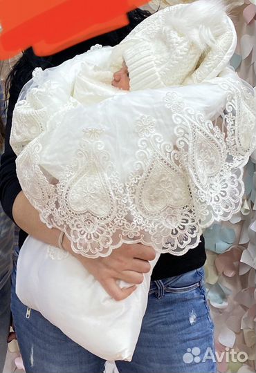 Зимний конверт на выписку