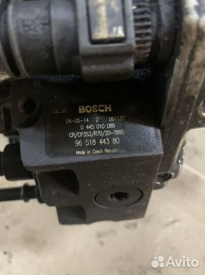 Тнвд Peugeot Ford C-max 1.6 tdci Bosch 0445010089