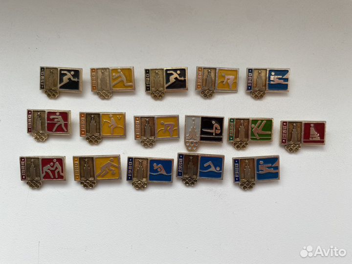 Значки олимпиада 80 СССР