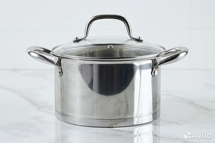 Кастрюля ковш 3,6 2,5 1,8 Berkraft Prime индукция+