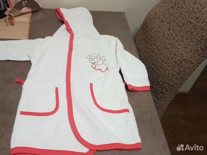 Халатик для девочки Полотенце с капюшоном