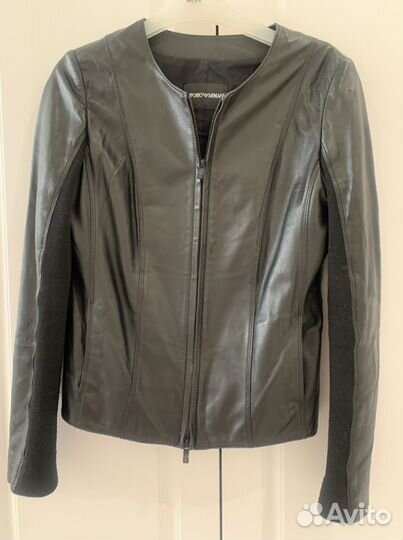 Куртка черная кожанная натуральная. 42 -44 размер