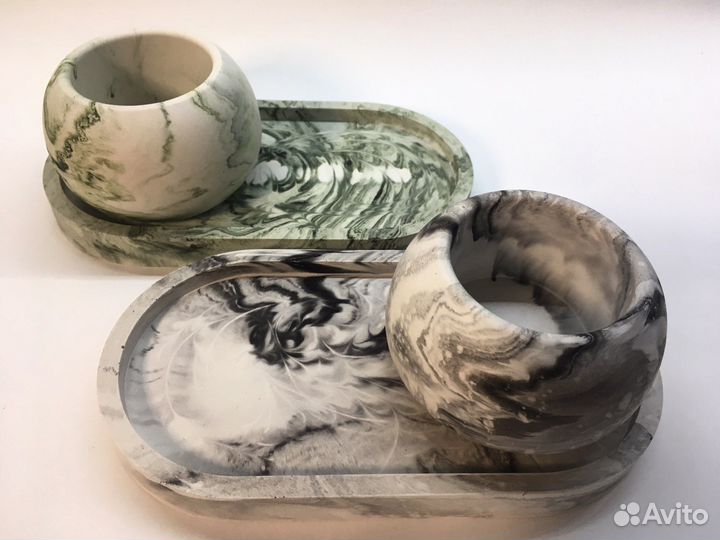 Подсвечник из гипса /бетона