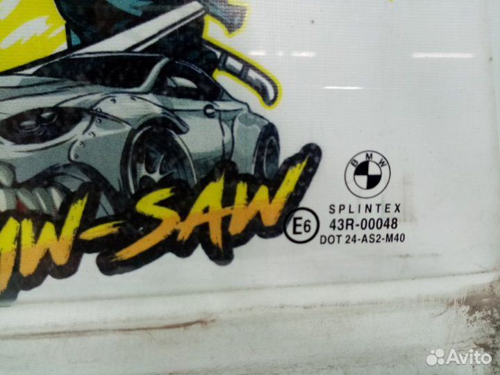 Стекло двери задней заднее правое Bmw 3 E36 sedan