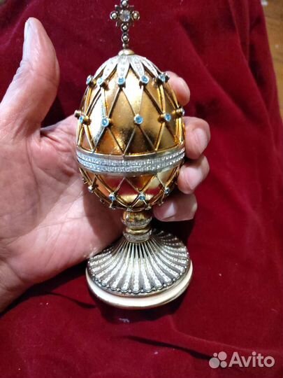 Яйцо серебро, финифть