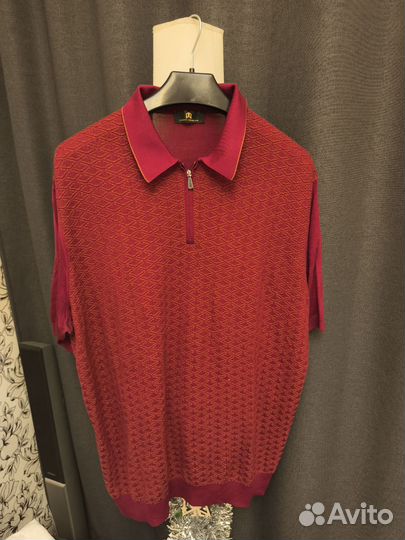 Поло johnny manglani шёлк 100% Италия XL 2XL 3XL