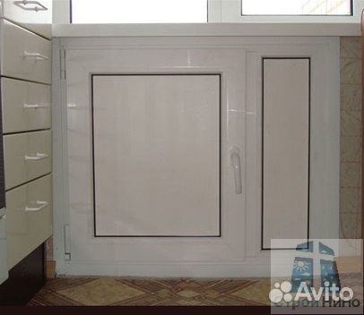 Дверки для зимнего холодильника под окно в кухне