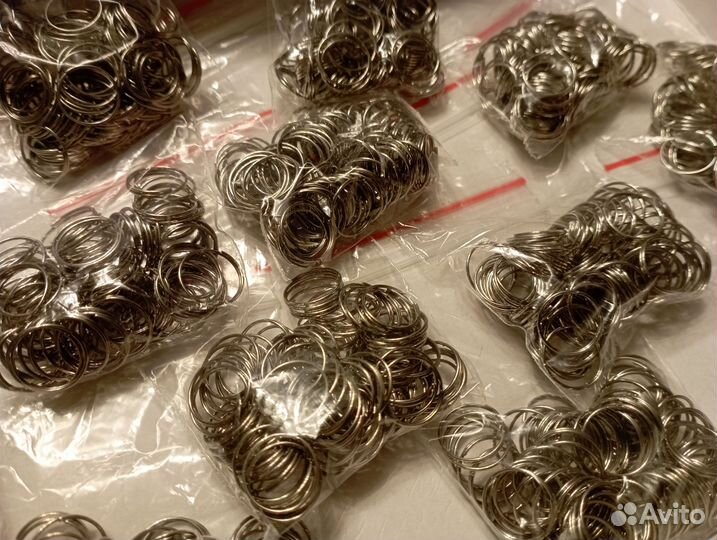 Колечки для хрустальных люстр. 100 шт. в упак