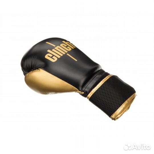 Перчатки боксерские clinch aero черно-золотые C135