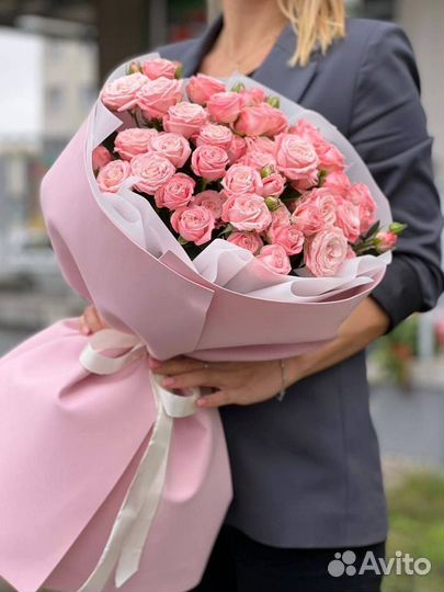 Букет пионовидных роз букет роз
