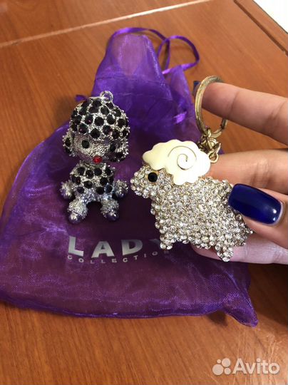 Брелки со стразами