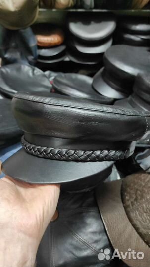 Кепка картуз кожаная кепка мужская