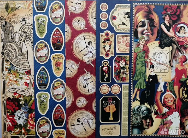 Бумага и вырубка для скрапбукинга Graphic45