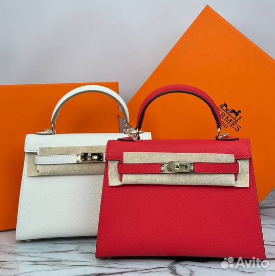 Сумка hermes натуральная кожа