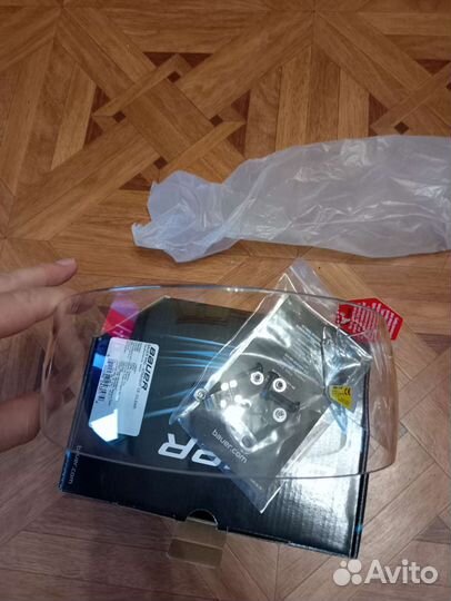 Визор хоккейный bauer pro straight ce (clear)