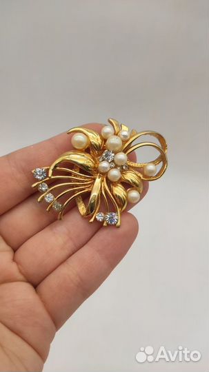 Брошь винтажная 1960-1980-е гг. №5888 Размер на