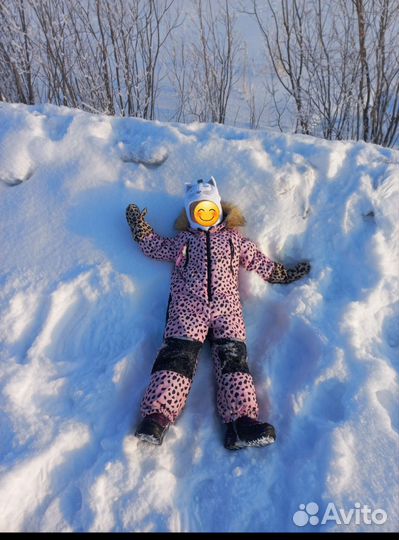 Зимний комбинезон для девочки 104