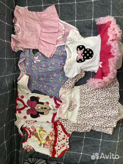 Вещи на девочку пакетом 62-92