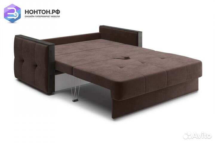 Диван еврокнижка Инсайд коричневый