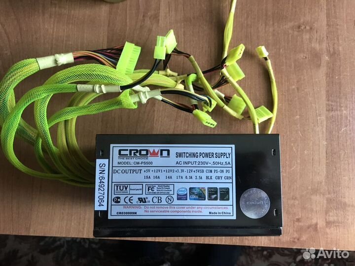 Блоки питания пк 500w-600w-700w