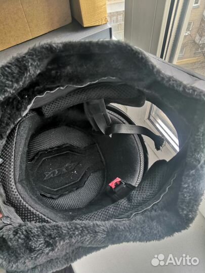 Шлем для мотоцикла чёрный б/у