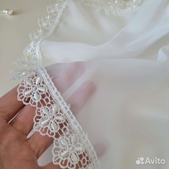 Платок-капор в церковь, в храм,Венчание, Крещение