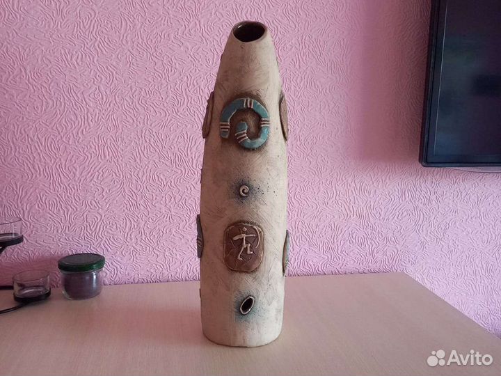 Ваза керамическая для сухоцветов 42 см