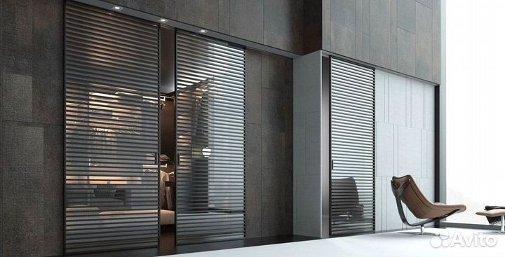 Реечная раздвижная дверь