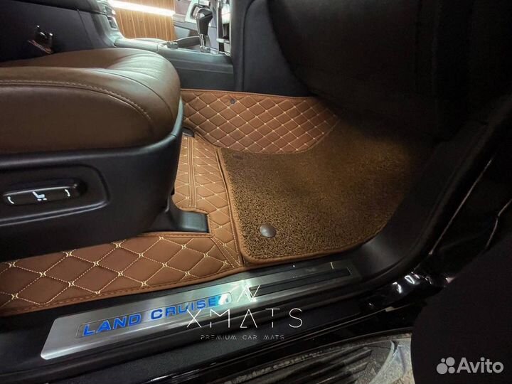 3D коврики из экокожи для Toyota Land Cruiser 200