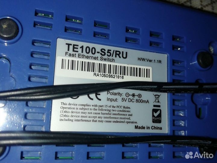 Хаб 5 портов (ethernet switch)