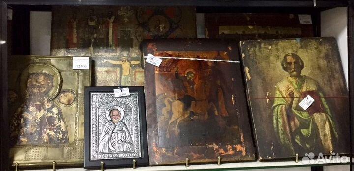 Икона. Неопалимая Купина. Конец 19 века. Живопись