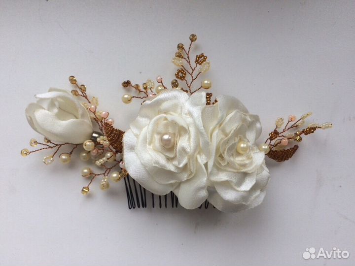 Бутоньерки, украшения для волос и др