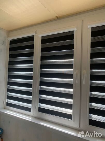 Рулонные шторы день ночь