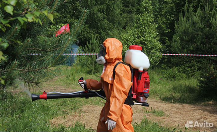 Обработка от клещей кротов комаров борщевика ос