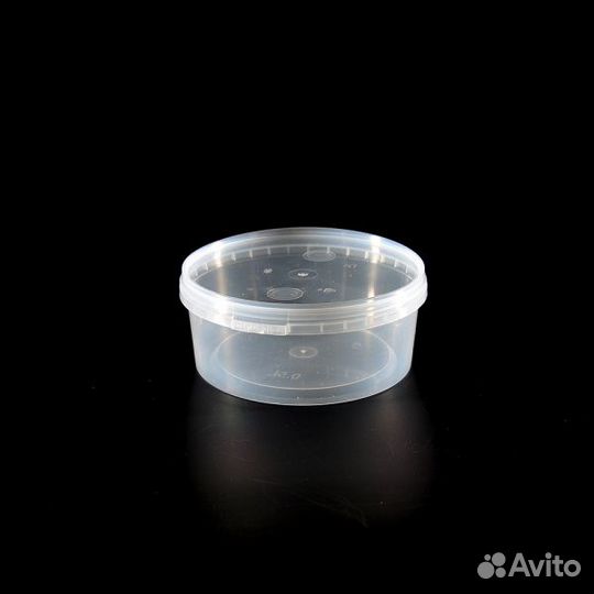 Контейнер круглый 700мл пп без крышки Д125 Креппл