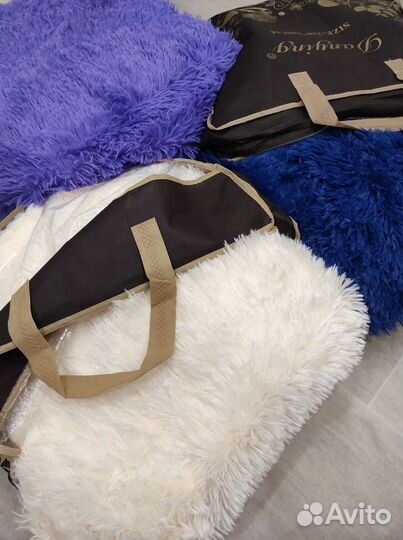 Плед пушистый травка