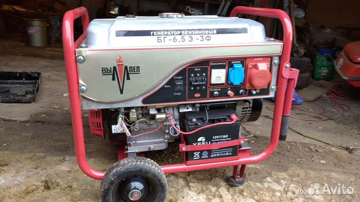 Генератор бензиновый 6.5 квт бу
