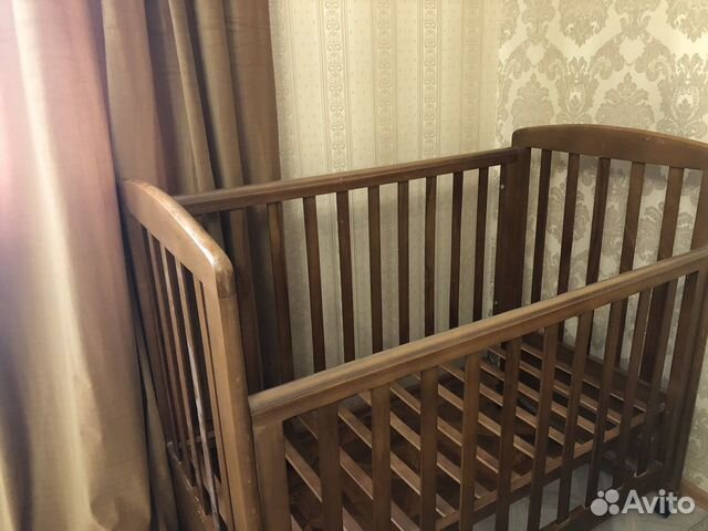 Детская кровать Италия бук,дуб, плюс матрас