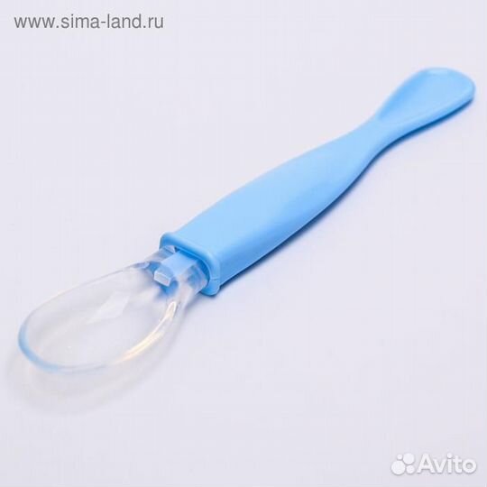 Ложка детская для кормления силиконовая, от 5 мес