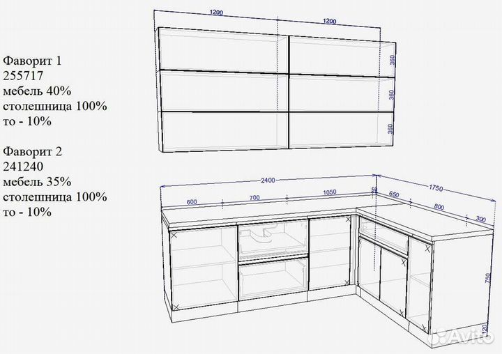 Кухни по индивидуальному заказу