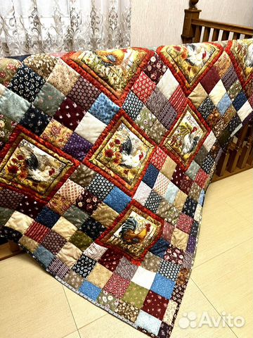 Лоскутное одеяло покрывало Народные мотивы