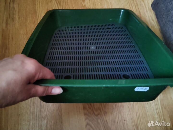 Лоток с решеткой для кошек